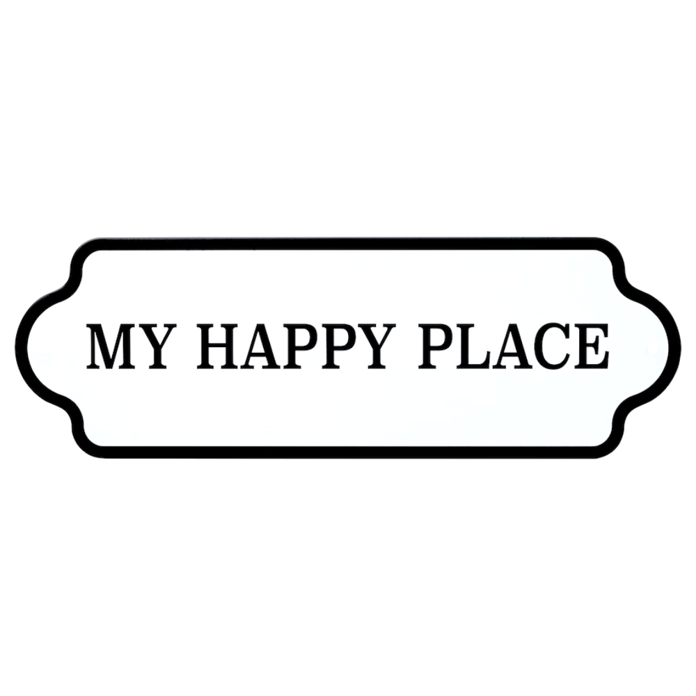 Ikea Kängsleboda 505.248.88 My Happy Place Plaque Wall Decoration 11 3/4" x 4"